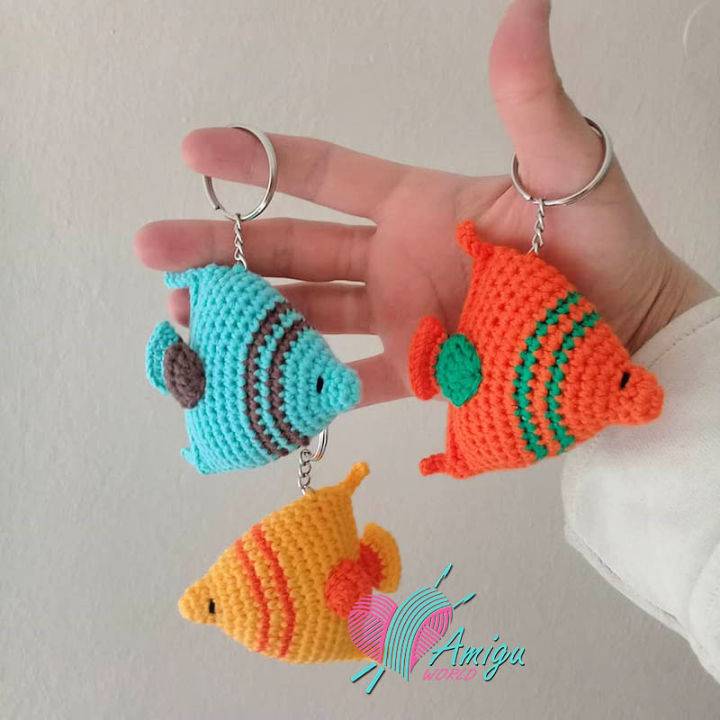 Fish Keychain Amigurumi