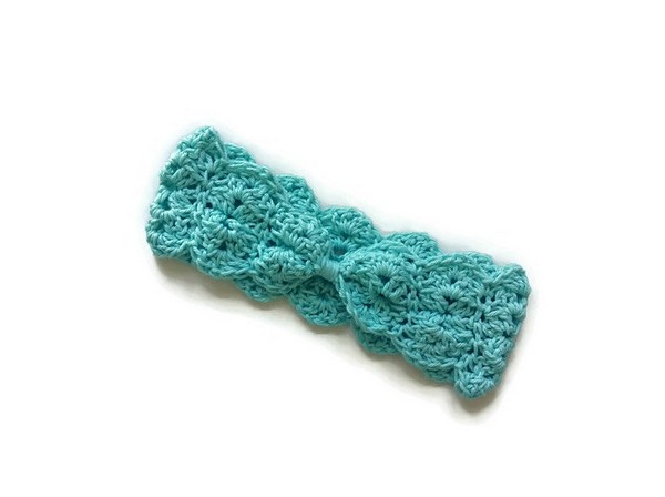 Lacy Turban Crochet Headband