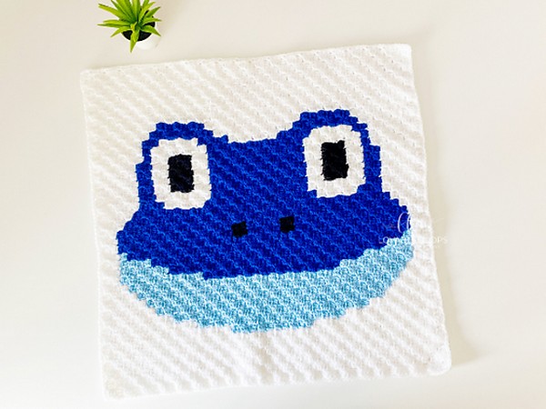 Crochet C2c Frog Pattern