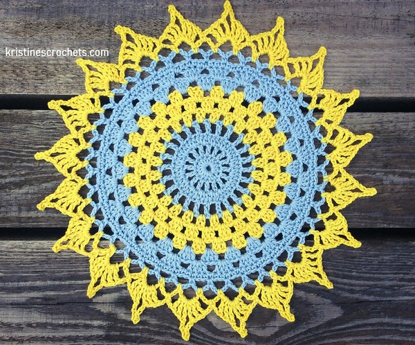 Crochet Doily Placemat Mandala Pattern