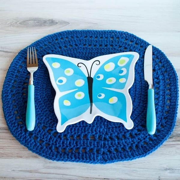 Crochet Oval Placemat Pattern