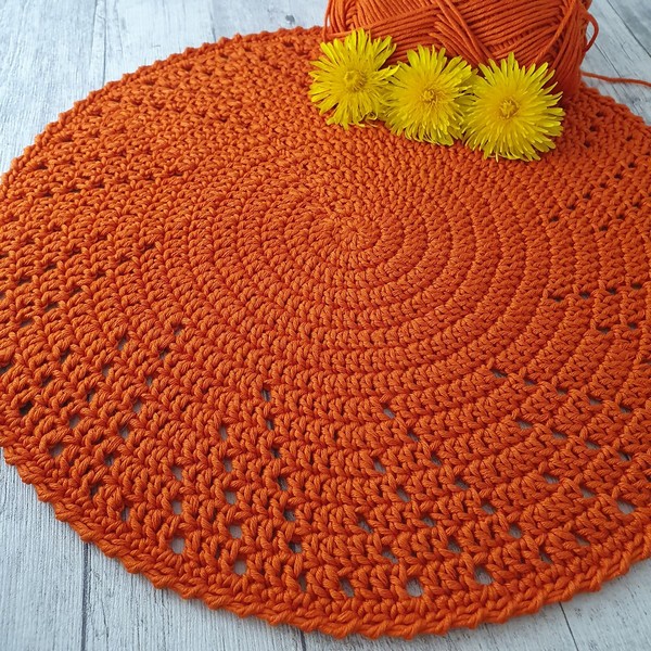 Crochet Säde Placemats Pattern