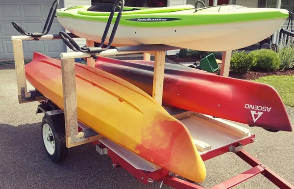 Back-Saving Kayak Trailer