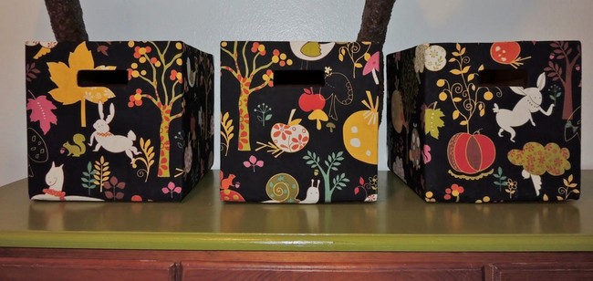 DIY Fabric Storage Boxes