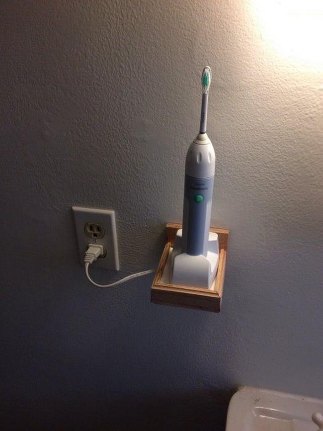 DIY Electric Toothbrush Holder 1