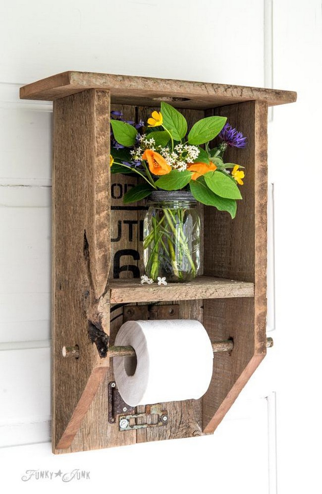 Reclaimed Wood tissue Holder