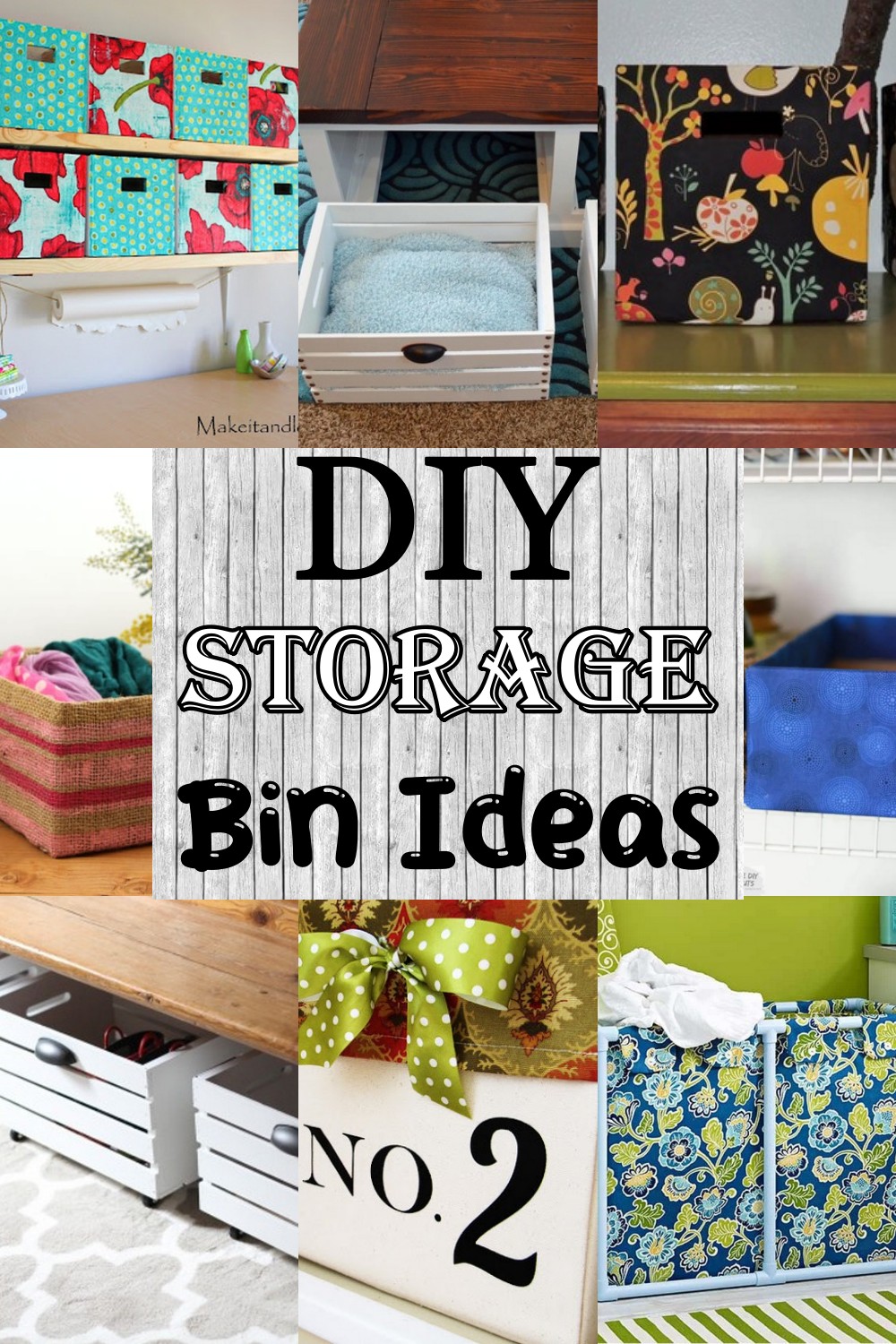 DIY Storage Bin Ideas