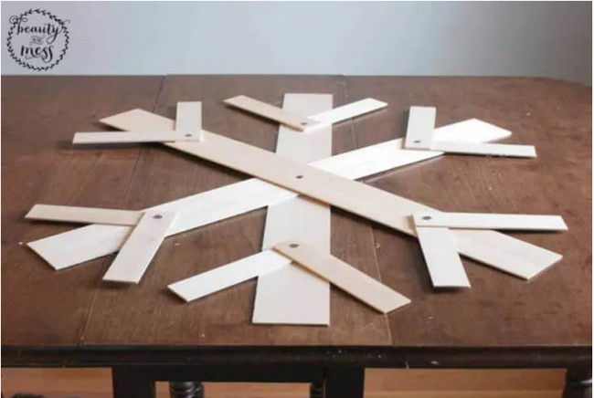 Wood Snowflake