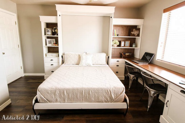 Farmhouse Style Murphy Bed Idea