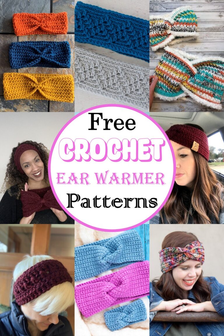 30 Free Crochet Ear Warmer Patterns - DIYnCrafty