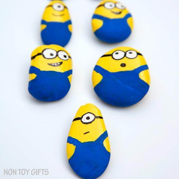 DIY Painted Minion Rocks