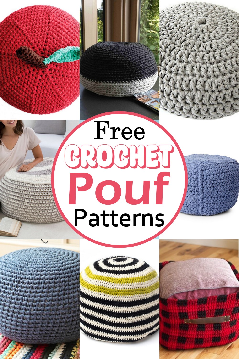 17 Free Crochet Pouf Patterns For First Enjoyable Relax + Tips