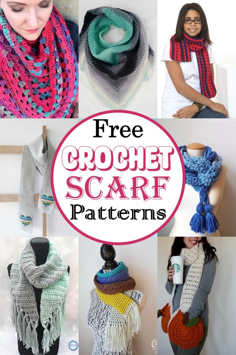 115 Free Crochet Scarf Patterns For Beginners - DIYnCrafty