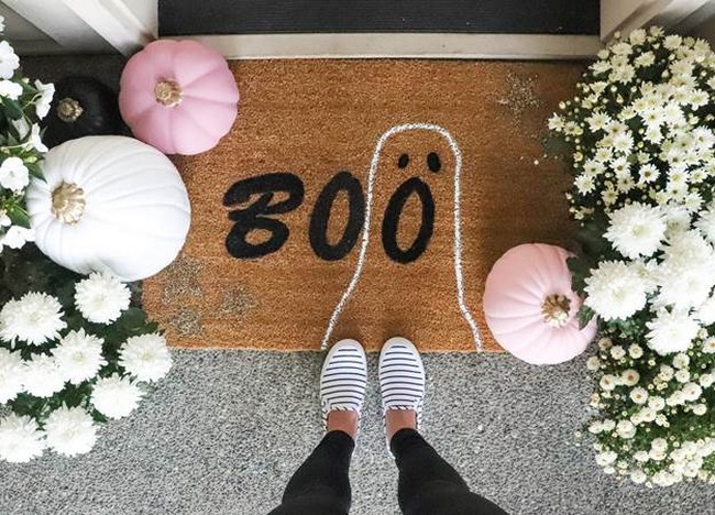 Boo DIY Doormat