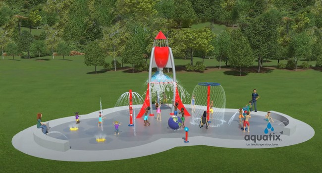 Burke Crenshaw Splash Pad Construction 1