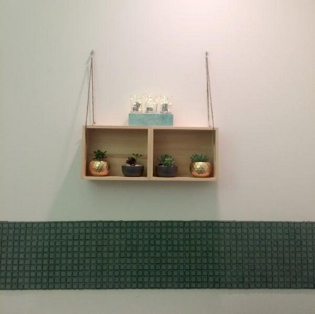 DIY Easy Hanging Shelf