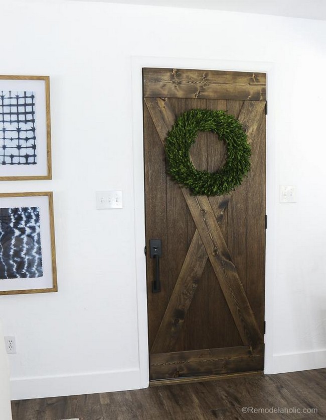 DIY Farmhouse Style Barn Wood Door