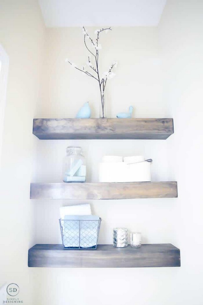 DIY Floating Shelves