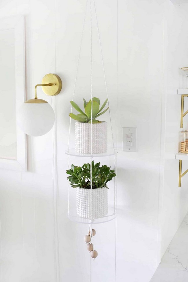 DIY Hanging Acrylic Shelf