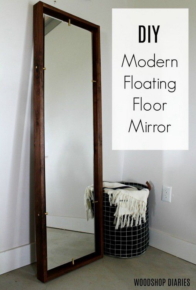 DIY Modern Floating Mirror