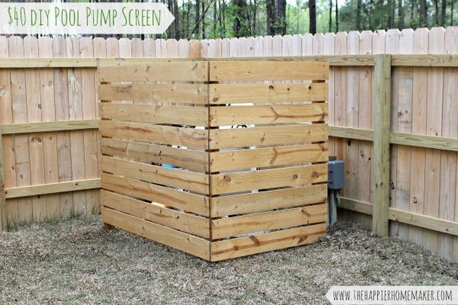 DIY Outdoor Wood Screen