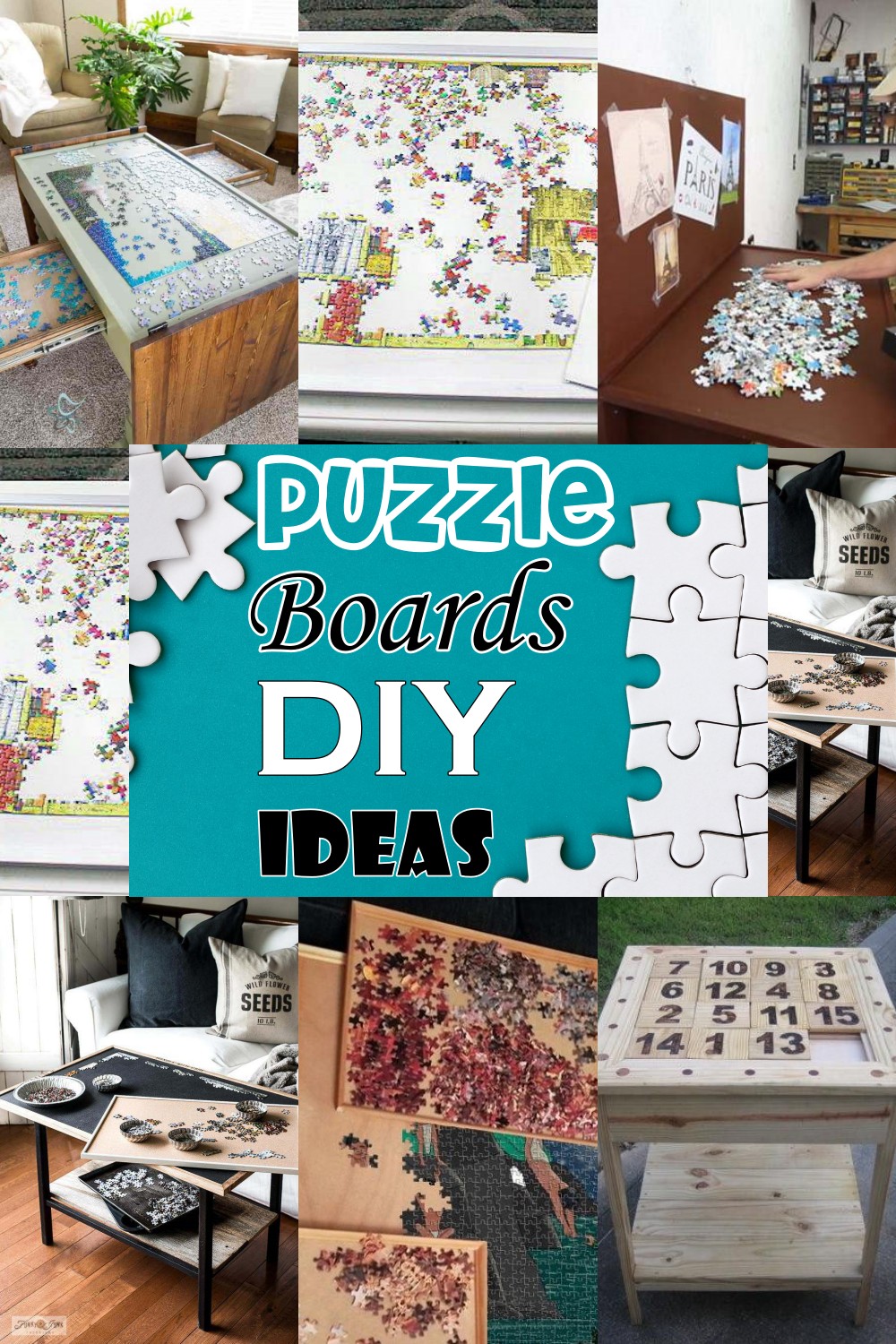 DIY Puzzle Boards (details in comments) : r/Jigsawpuzzles