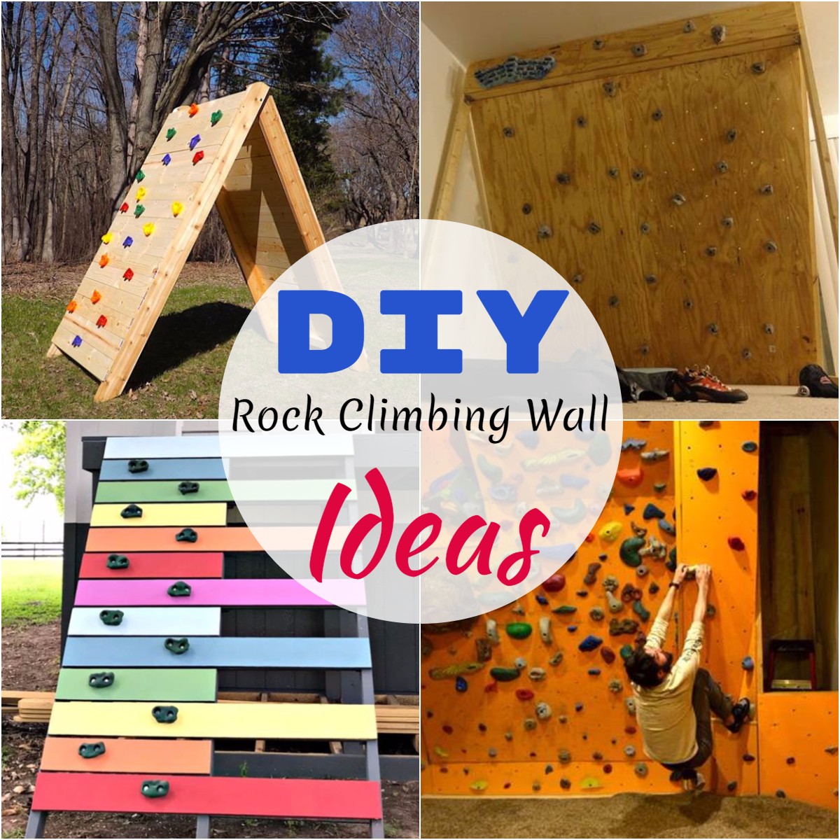 DIY Rock Climbing Wall Ideas 1