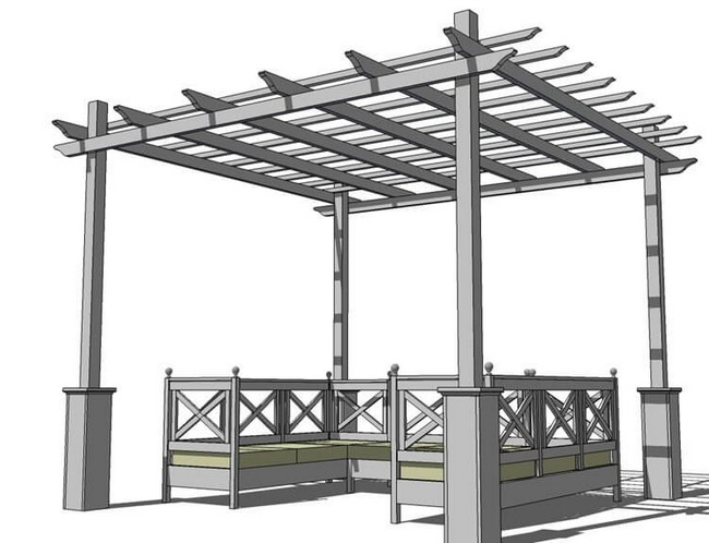 DIY Weatherly Pergola