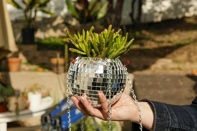 Disco Ball Planter