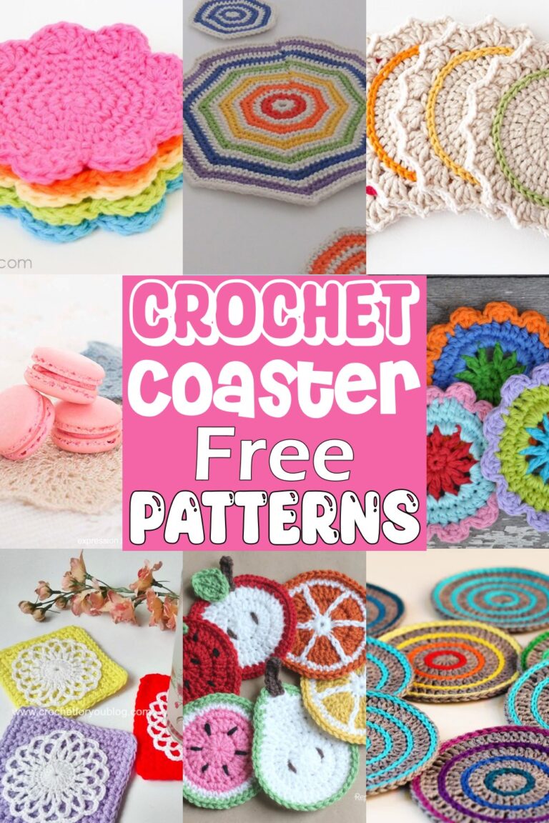 42 Free Crochet Coaster Patterns - Quick And Easy - DIYnCrafty