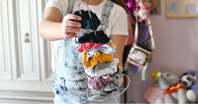 Organize Scrunchies For Just $1 Using This Dollar Tree Item