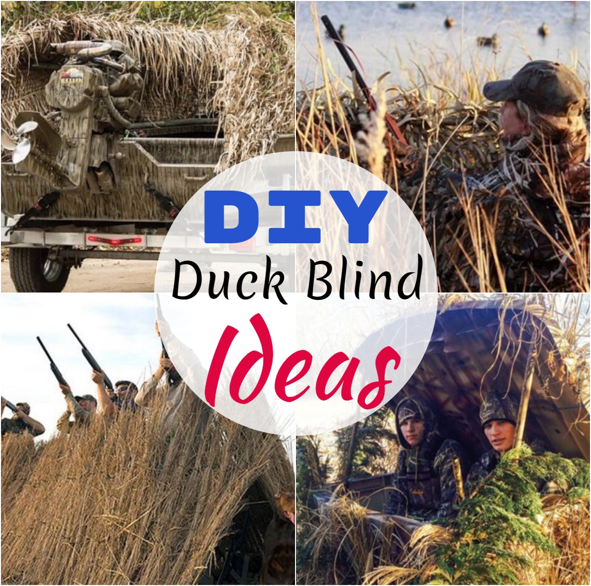 20 DIY Duck Blind Ideas - How To Build a Duck Blind - DIYnCrafty