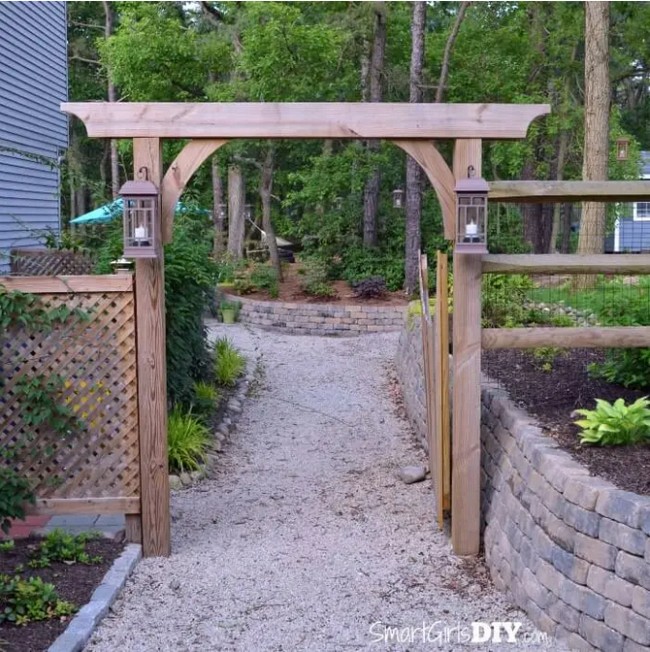 A Garden Arch With A Gate