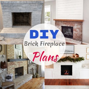 DIY Brick Fireplace Plans