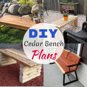 21 DIY Cedar Bench Plans You Can Build Easily DIYnCrafty   DIY Cedar Bench Plans 