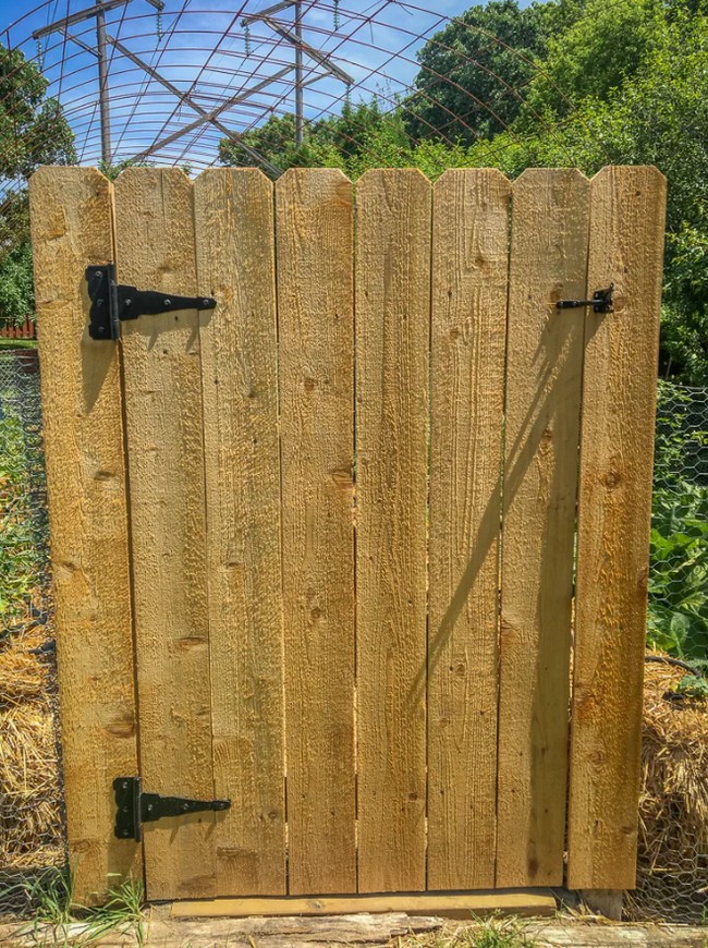 DIY Cedar Garden Gate