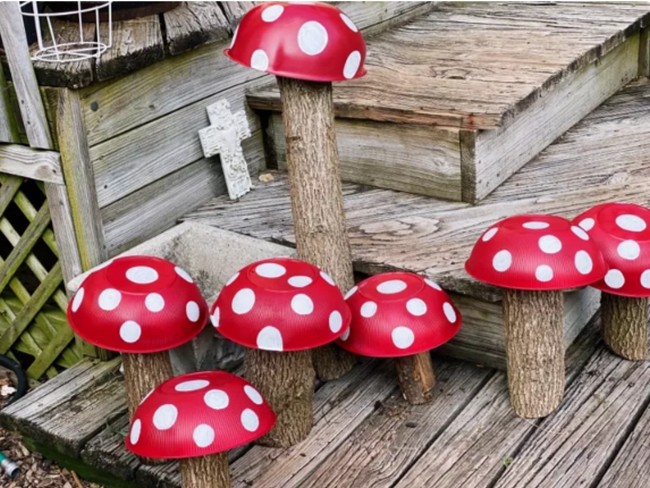 DIY Garden Mushroom