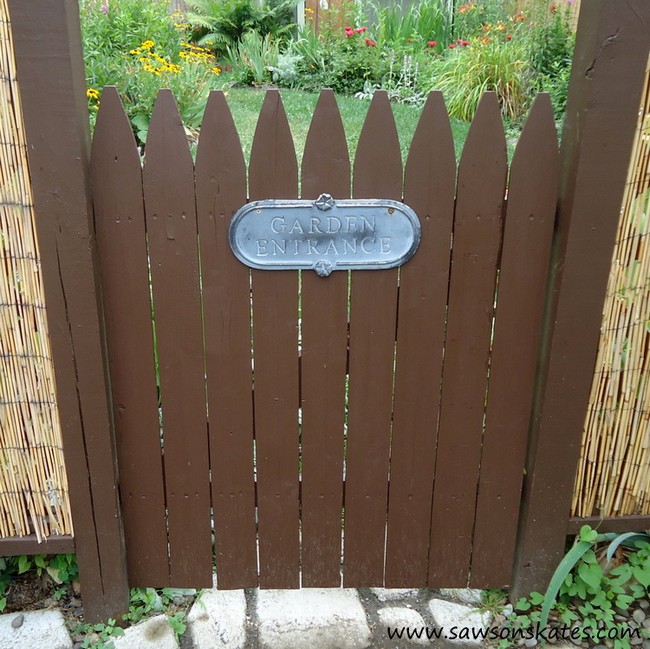 DIY Rustic Garden Gate