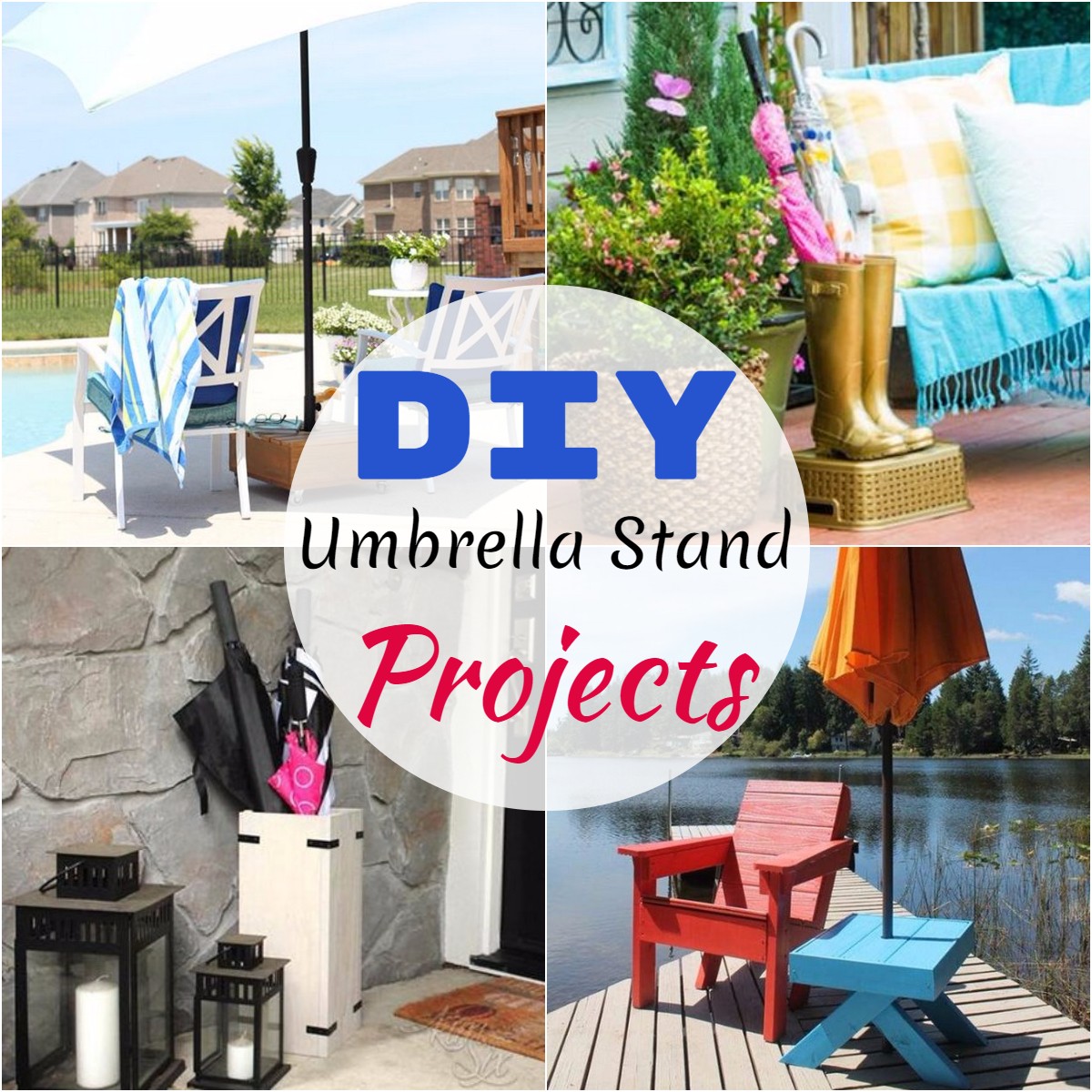 DIY Umbrella Stand Projects 2