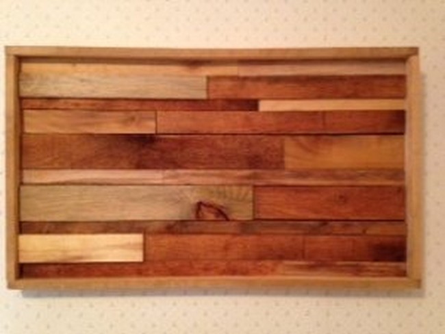 DIY Wood Slat Wall Art