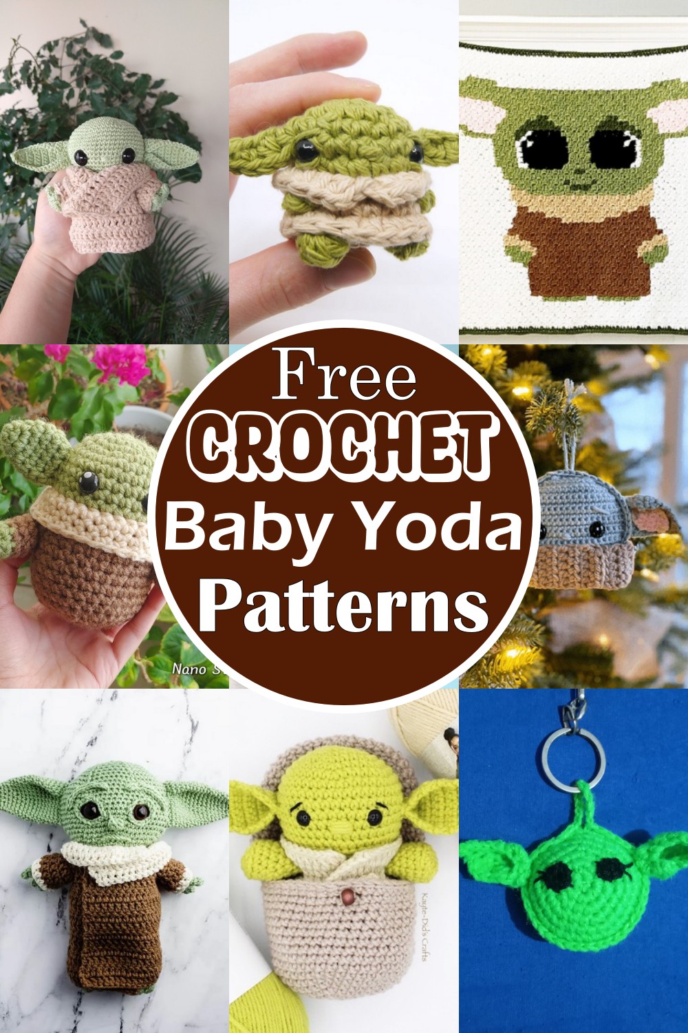 24 Free Crochet Baby Yoda Patterns For Star War Lovers! - DIYnCrafty