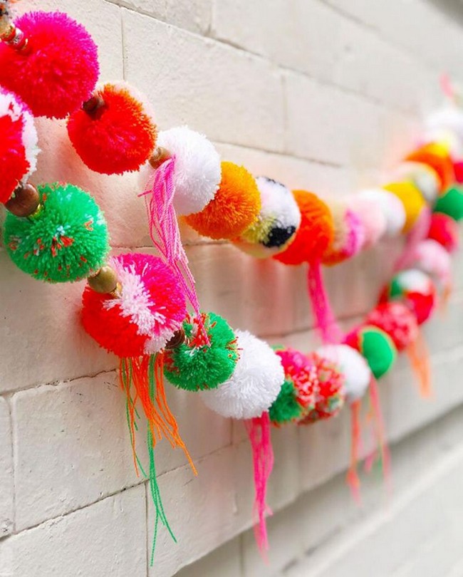 How to String a Pom Pom Garland 