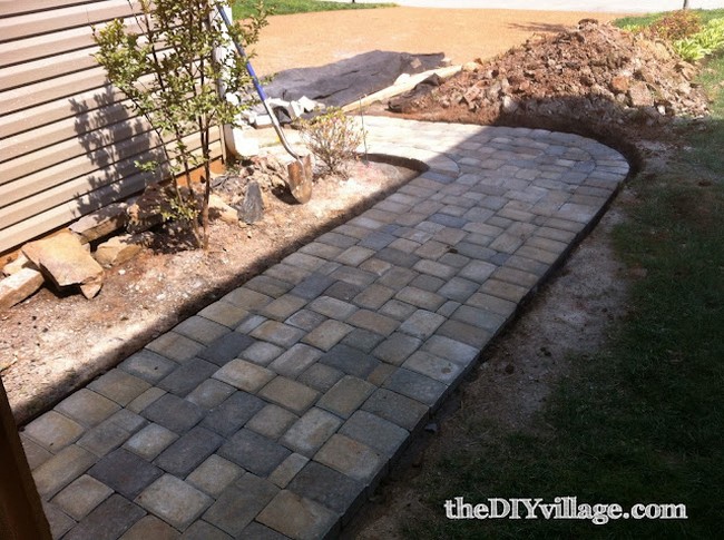 Paver Garden Path