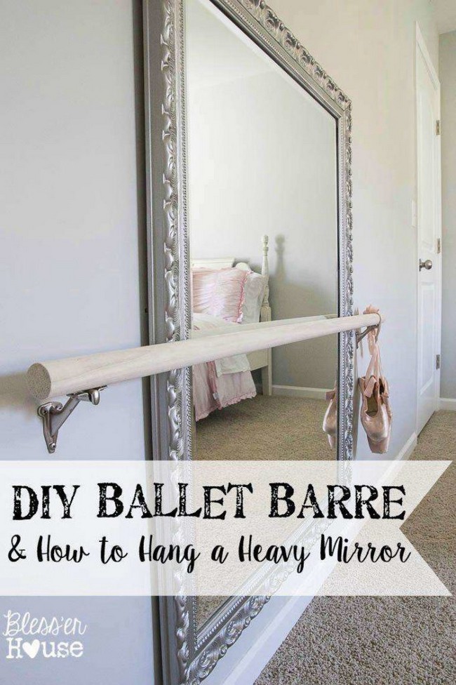 stretching Barre And How To Hang A Heavy Mirror