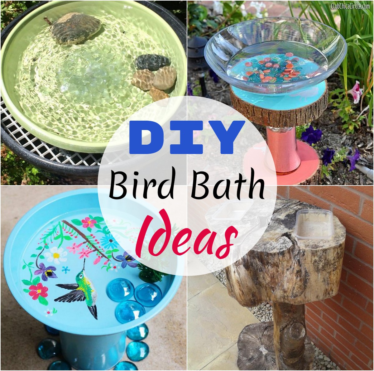 DIY Bird Bath Ideas 1