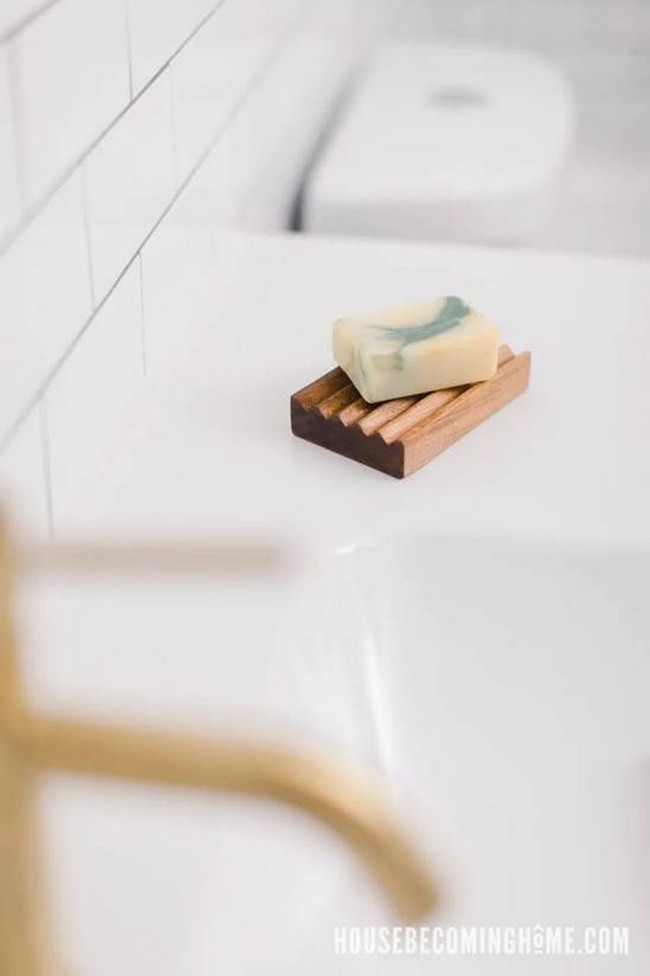 DIY Cherry Wood Soap Dish