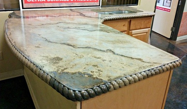 Concrete Countertop for cooking room 