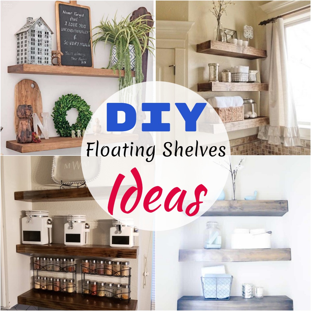 DIY Floating Shelves Ideas 2