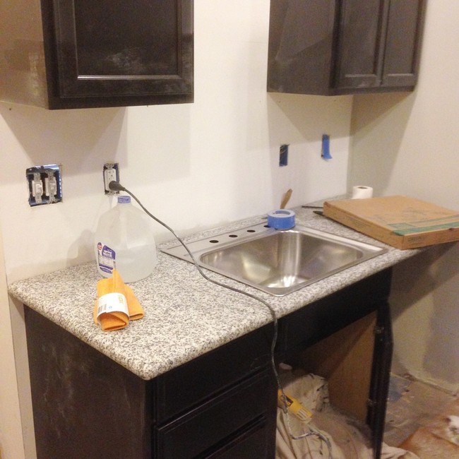 DIY Granite Slab Kitchen Countertop