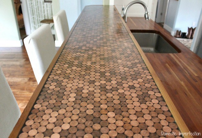 DIY Penny Countertop